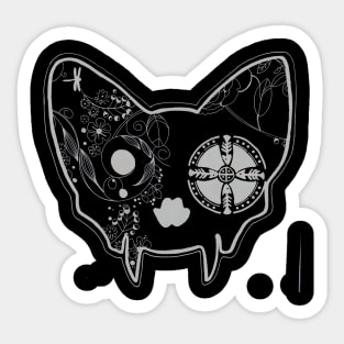 Sugarskull cat Sticker